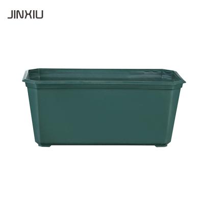 China Cheap And Recyclable Polypropylene Classic Rectangular Pot , Plastic Suitable For Flower And Plant Growth for sale