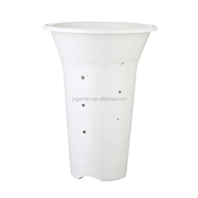 China Eco - Friendly Vertical White Orchid Flower Pot Planter for sale