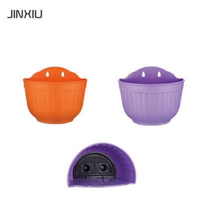 China Durable Wall Hanging Gardening Colorful Plastic Flower Pots for sale