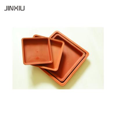 China Classic Square Rectangle Plastic Flower Pot Trays for sale