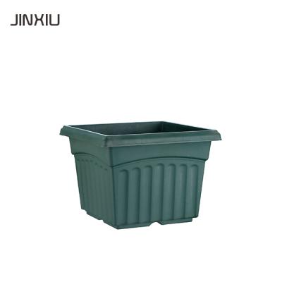 China Durable Plastic Plant Flower Square Large Outdoor Plastic Pots for sale