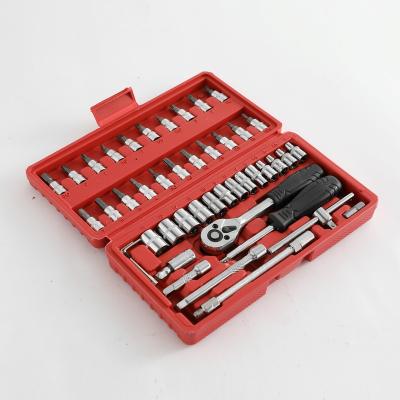 China Repair Reliable and High Quality Hardware Tools Full Socket Car Repair Tool Box and Rachet Wrench Socket Set for sale