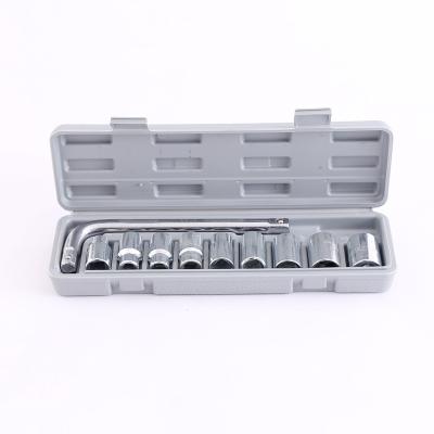 China Repair Exquisite Durable 10pcs Wrench Socket Set Auto Repair Socket Easy to Carry for sale