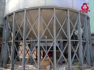 China Steel cone bottom Grain Storage Steel Silo System assembly by corrouged hot galvanized steel plate for sale