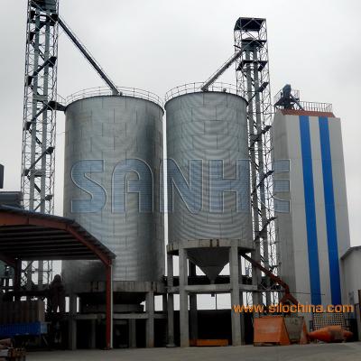 China Grain Storage Steel Bin assembly at site with hot galvanized steel plate for sale