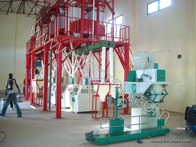 China Low investment for 50T Maize flour mill which can produce corn flour and grit for sale