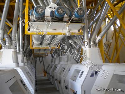 China low investment for complete set of corn/maize flour milling machine with roller mill for sale