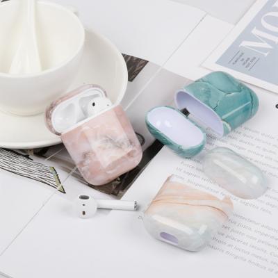 China Fashiontable Custom Design IMD Marble Waterproof For Shiny Airpods Case Cover Earphone Case Women Gen 2 for sale