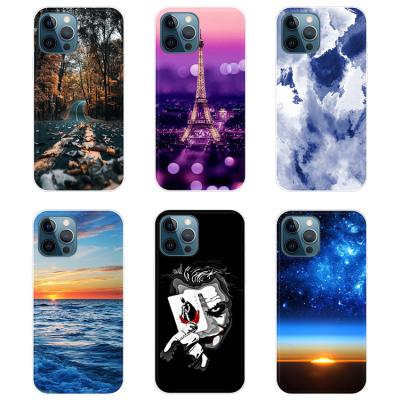 China wholesale Dirt-resistant Custom Design Clear Cell Phone Cases For iPhone 12 11 Pro TPU Max Printed Back Cover for sale