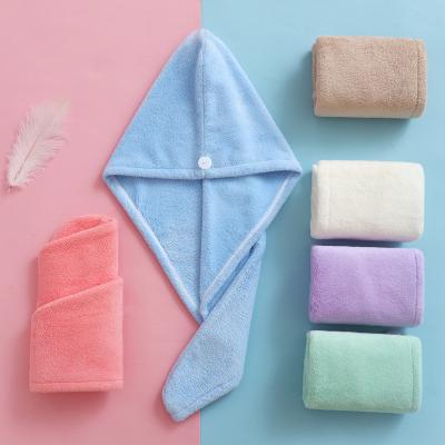 China QUICK DRY Wholesale Shower Spa Dry Hair Towel Microfiber Turban 300gsm Head Wrap for sale