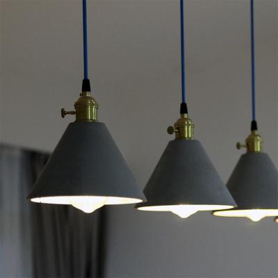 China Modern Industrial Style China Supplier Cement Chandeliers Lights Concrete Lamp Chandeliers and Pendant Lights LED Ceiling Lamp for Bar Villa Home Decor for sale