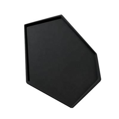 China Best Quality Polygon Cement Sustainable Modern Drinks Concrete Juice Style PHONE Storage Tray decotrive for sale