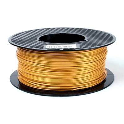 China Plug No Impurity Even Rotating 3d Printer Filament Pla 1.75mm Gold Pla 1kg for sale