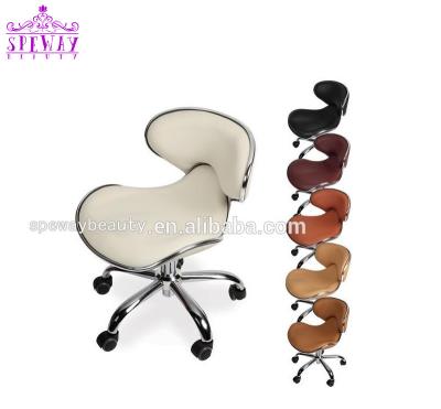 China Luxury high quality adjustable spa manicure&pedicure stool with wheels for sale