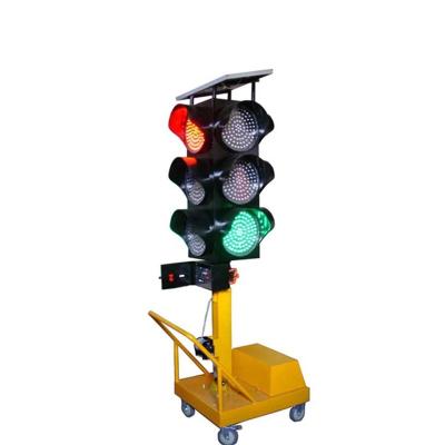 China Traffic Safety Led Warning Lights BSW 200mm 300mm Red Green Yellow Mobile Portable Solar Powered Traffic Lights Solar Traffic Light for sale