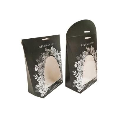 China Recyclable Custom Paper Cardboard Packaging Window Box For Candle Packaging Design for sale