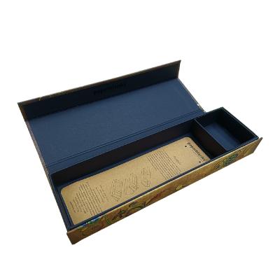 China Luxury Custom Recyclable Book Shaped Box Logo Black Magnetic Packaging Boxes Embossed Print With Card Store for sale