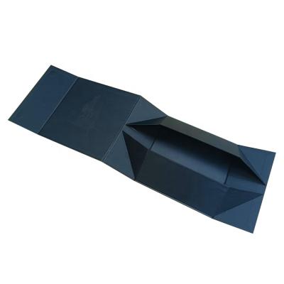 China Recyclable Black Printing Foldable Paper Packaging Box For Clothes Tea Packaging Flat Shipping for sale