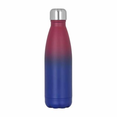 China Factory direct sale stainless steel vacuum stocked insulated cola shaped water bottle with lid for sale