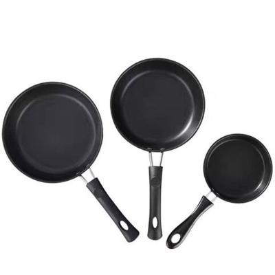 China Viable Non-Stick Iron and Gas Stainless Steel Mini Kitchen Induction Cooker Titanium Frying Pans Pan Set Cookware for sale