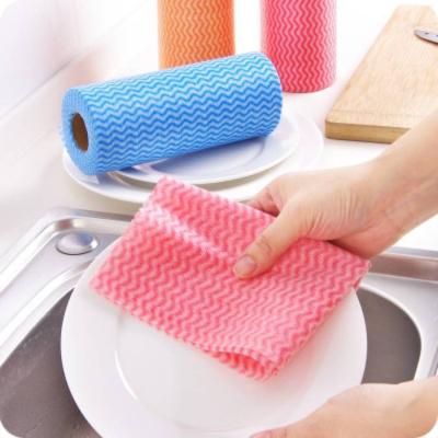 China Wholesale Eco-friendly Nonwoven Disposable Super Absorbent Cleaning Cloth Kitchen Cleaning Towels Rag Kitchen Cloth Factory On Amazon SYQ-22060204 for sale