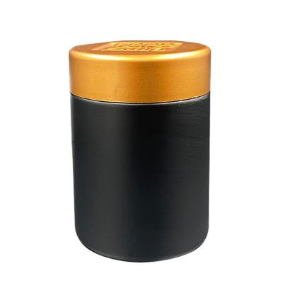 China Wholesale Custom Cosmetic 3 Ounce Black Glass Jar With CR Gold Lid For Storing Cosmetic Lotion Cream Jar for sale