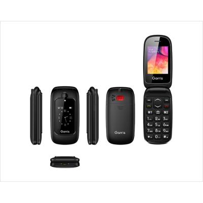 China Shake phone. New 2.4/1.77 inch Large Screen SOS FM Dual Function Top Button Flip Mobile Phone for sale