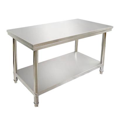 China Commercial kitchen Flat Packed Commercial Kitchen 201 304 Stainless Steel Worktable Workbench for sale