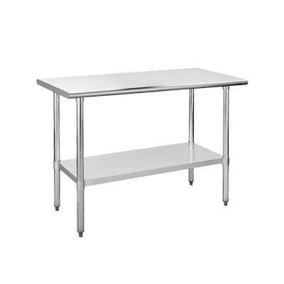 China Commercial kitchen Factory Price High Quality Restaurant Kitchen Table / Stainless Steel Work Table for sale