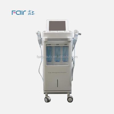 China Skin Tightening 2022 Newest RF Analyzer Ultrasonic Jet Microdermabrasion Oxygen Facial Skin Machine for sale