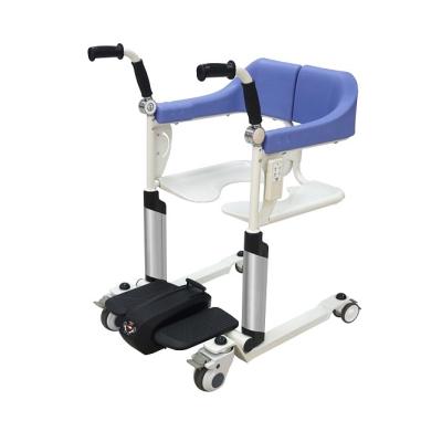 China Remote control height chair thansfer lifting disabled chair lift with commode seat for elder and patient for sale