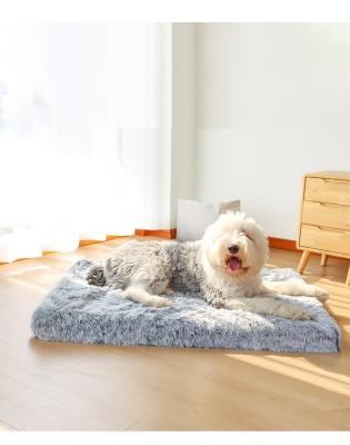 China Mat For Dogs Pet Bed Removable And Washable Cat Mat For Pets Travel Dog Bed Plush Kennel Square Wholesale for sale