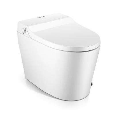 China Double-Flow Modern Remote Control Automatic Smart Bathroom Bidet Floor Siphon Flush Ceramic Smart Toilet for sale