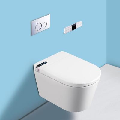 China Double-Flow Smart Toilet Toilet Water Closet Wall Hung Smart Digital Ceramic Wc Toilet Bowl for sale