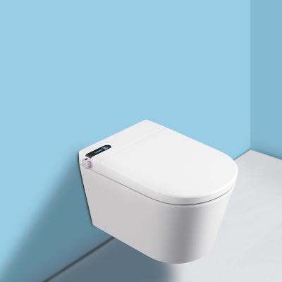 China Dual-Flush Modern Smart Toilets Bowl Ceramic Tankless Smart Intelligent Wall Hung Digital Toilet Bidet for sale