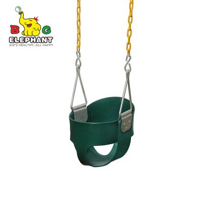 China Safe& baby extra duty outdoor child full bucket toddler swing strong swing seat with real export customs data for sale