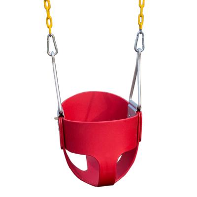 China Safe& Strong Swing Seat for Baby Bucket Toddler High Back Full Swing Seat with Exclusive Chain - Red for sale