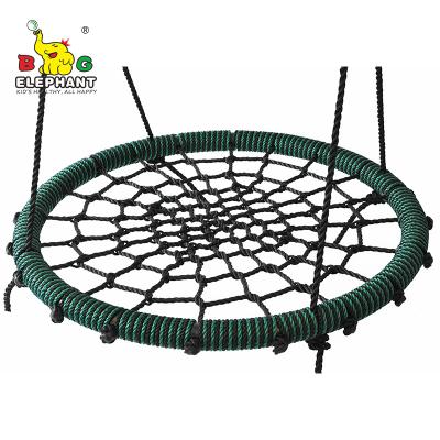 China Safe& Strong Swing Seat For Baby 80cm Tree Indoor Web Round Saucer Kids Net Rotating Swing for sale