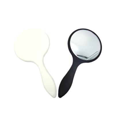 China Factory Wholesale Custom Colors Customized Durable Portable Travel Small Round Plastic Hand Held Mirror for sale