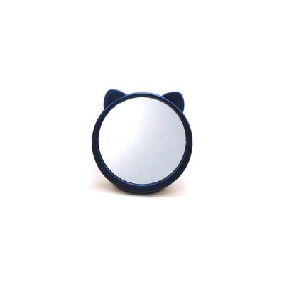 China Lovely Cat Shaped One Way Plastic Round Mirror Stand Makeup Desk Mirror Round Mirror for sale