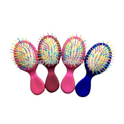 China Other Mini Rainbow Hair Brush Plastic ABS Handle Pocket Balloon Comb for sale