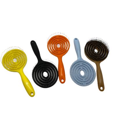 China High Quality Home Lady Barber's Thick Gold Set Hard Plastic Hair Comb For Women for sale