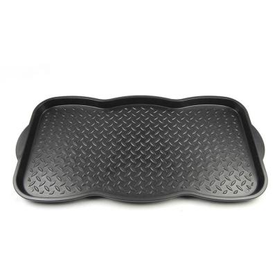 China Factory Wholesale Universal Large Pet Food Mat Black Truss Plastic Tray for sale