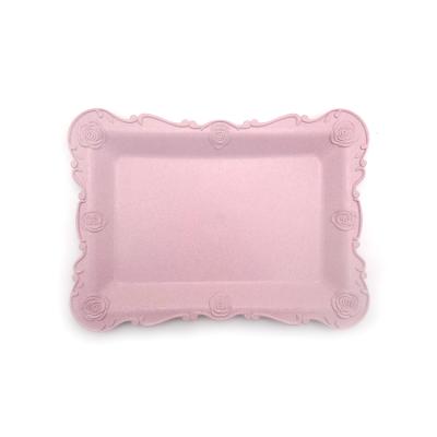 China Cosmetics Cheap Price OEM Accept Custom Design Pink Multifunctional Plastic Frozen Food Serving Compartment Tray for sale