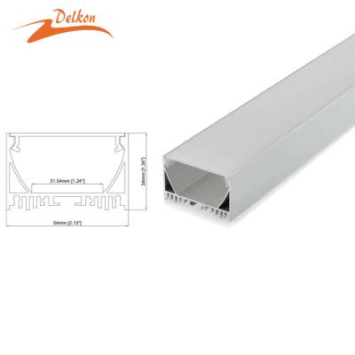 China Decorations 50*34mm Aluminum Aluminum LED Strip Channel Desk LED Profile Ceiling LED Channel for sale