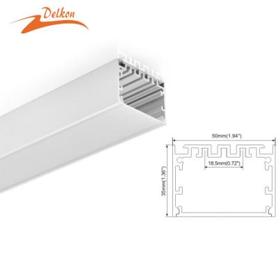 China Decorations Aluminum Led Aluminum Profile 60mm Extrusion Channel Profile For Led Linear Light Fixture for sale