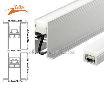 China Decorations IP67 Drive-over LED Inground Aluminum Profile With Heatsink Panel For Paving Lighting for sale