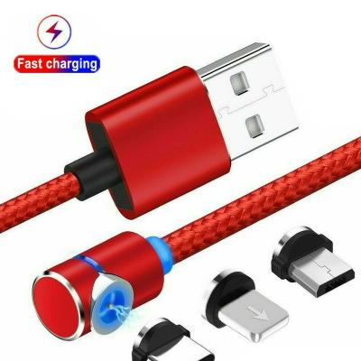 China Magnetic Magnetic Micro USB Type C Cable For iPhone Xiaomi Fast Charging Mobile Phone USB Cable Magnetic Charger Cord For Samsung for sale