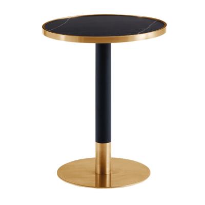 China Extendable High End Round Table Bar Table Latest Hotel High Appearance Standard Small Dining Table for sale