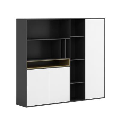 China Expandable Modern Office Furniture File Cabinets Storage Cabinet Wooden Open Filing Cabinet With Drawer for sale